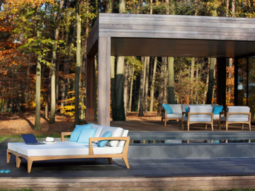 ZENHIT LOUNGE - Upholstered fabric Garden daybed by Royal Botania - view 3